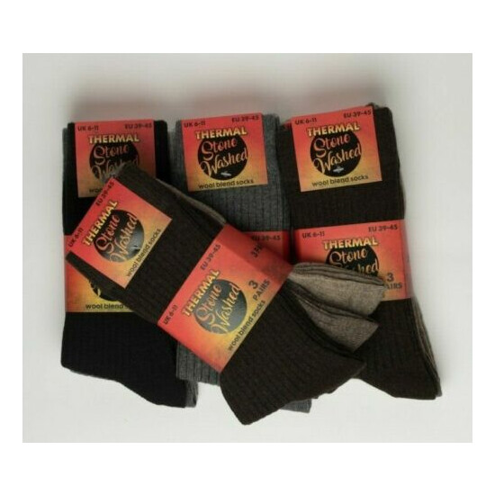 Mens Boot Socks Wool Rich Quality Ideal For Dr Martens Timberland Caterpillar Thumb {4}