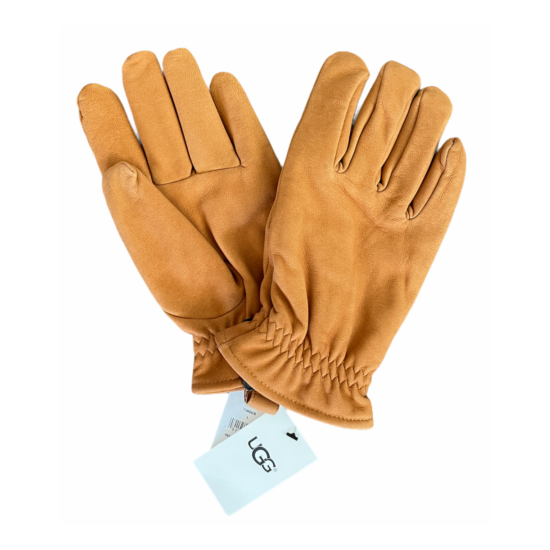 Ugg Faux Fur-Lined Suede Gloves [11160] Timber Men's Size XL New NWT $95 Fast image {3}