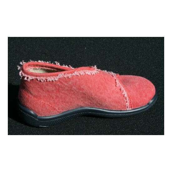 Romika Box Kids Shoes M 25 10 Toddlers Light Red Denim Hook Loop Closure NWOB image {3}