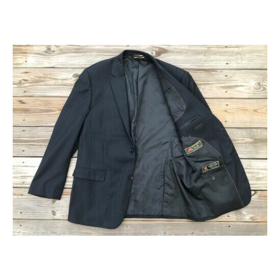 Prontomoda Men Blazer Two Button Sport Coat Jacket Designed in Italy Merino Wool image {6}