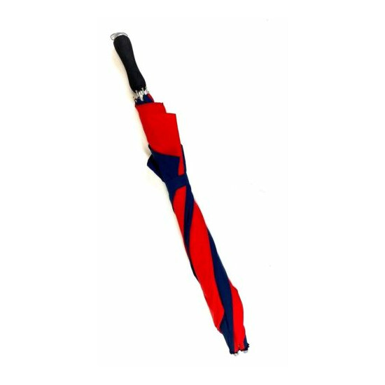 Wind Explorer Navy/Red Two-Person Extra Wide Stick Umbrella image {2}