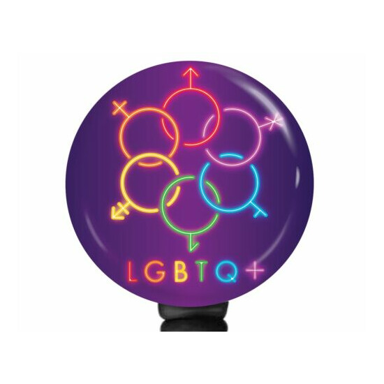 LGBTQ+ Badge Reel | LGBTQ+ Gift | LGBTQ Ally Badge Holder | Pride Badge Reel |  image {1}