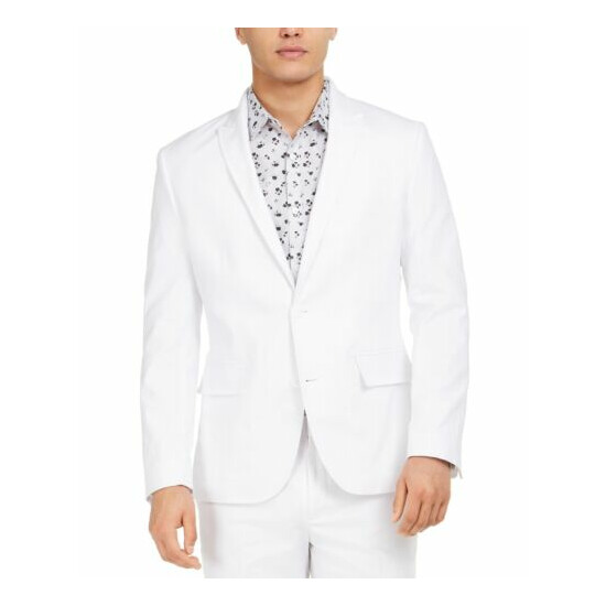 INC Mens Blazer Classic Bright White Size Large L Slim Fit Jasper $139 077 image {1}