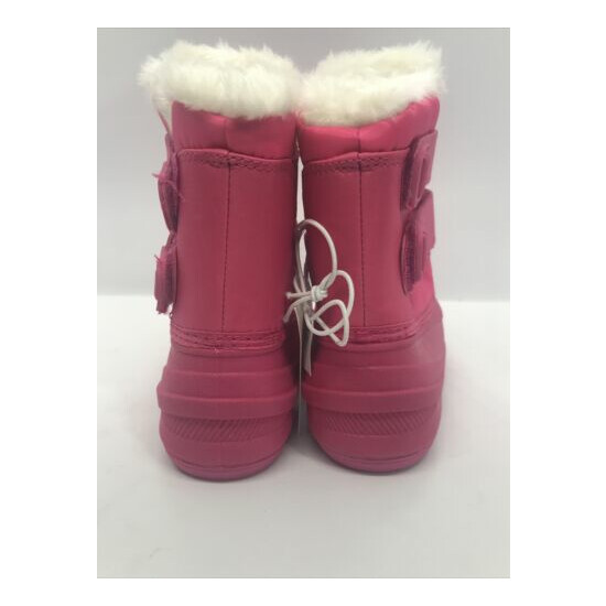 Cat & Jack Toddler Girls Sizes 5,7&8 Pink Winter Snow Boots image {4}