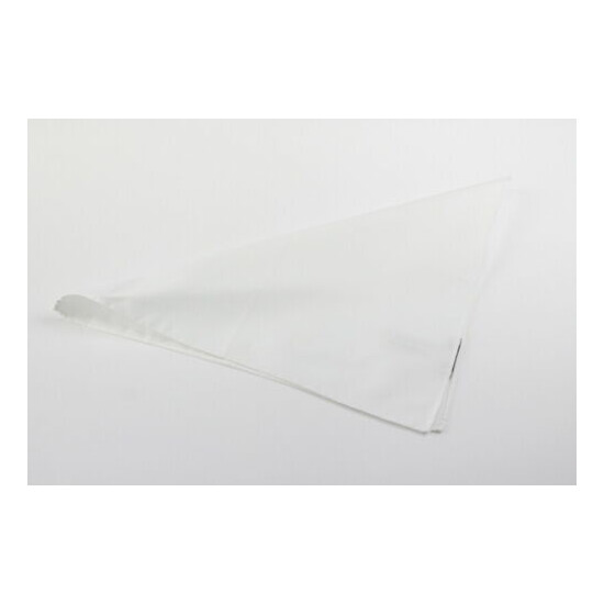 SUITSUPPLY 33 x 33 cm Men Pocket Square Pure Cotton Plain White Handkerchief image {1}