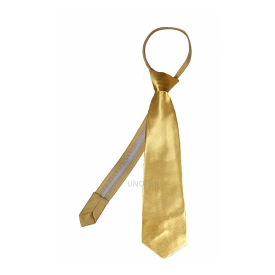 23 Color Satin Zipper Necktie for Baby Toddler Kid Teen Boy Suit size S-XL(S-20) image {8}