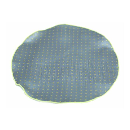 Umberto Algodon Gray Yellow Dot Silk Pocket Round - $75 Retail New image {1}