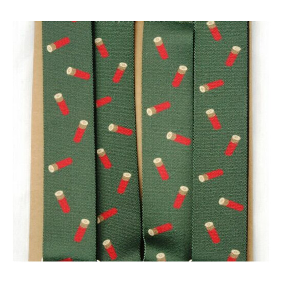 Red Cartridges Braces Green Mens Beaters Shooting Gift image {3}