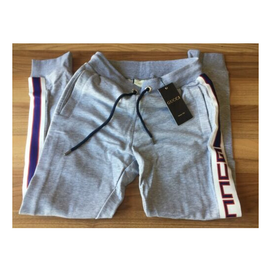 Gray Color Cotton Material Gucci Jogger Sport Pant Size 3XLarge image {1}