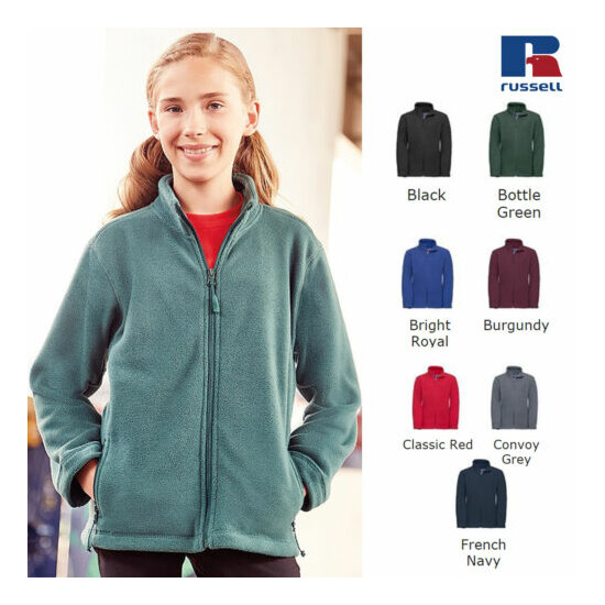 Russell Kids Full-Zip Outdoor Fleece R-870B-0 - Childrens Winterwear Jacket image {1}