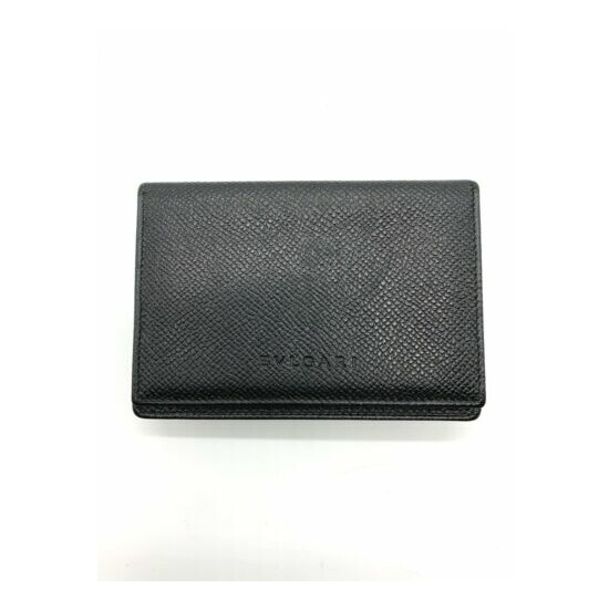Bvlgari Card Holder Leather Black image {1}