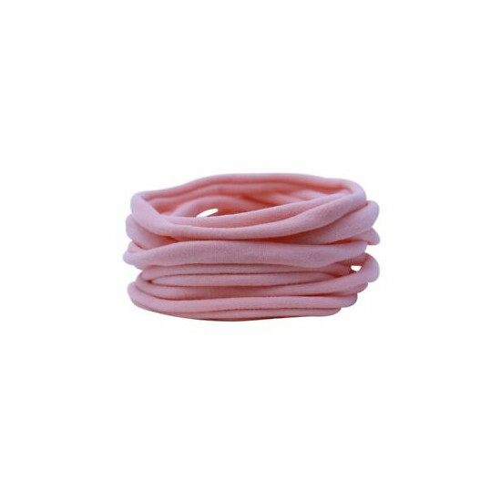 100 Pink Nylon Headbands for Bows Wholesale Nylon Headband one size fits most image {1}