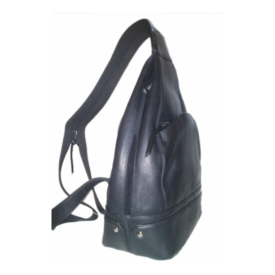 ILI New York Leather Backpack, syle 6507, black image {2}