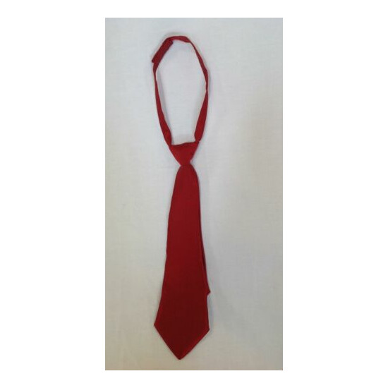 Kids Boys Gymboree necktie neck tie solid medium red 2T 3T 4T image {1}