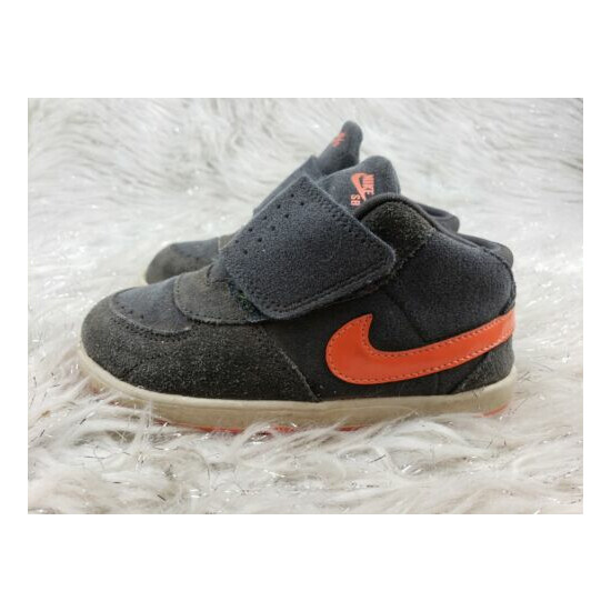 Nike Toddler Mark Mid 3 SMS 525126 081 Size 9C Grey Orange TD image {2}