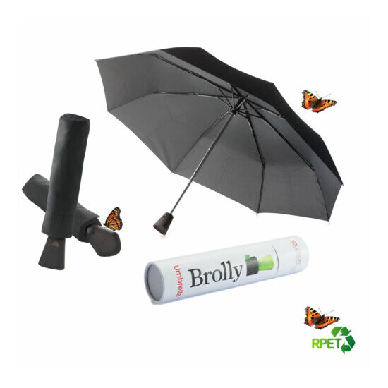 Automatic open & close umbrella recycled materials used to make this ecofriendly image {4}