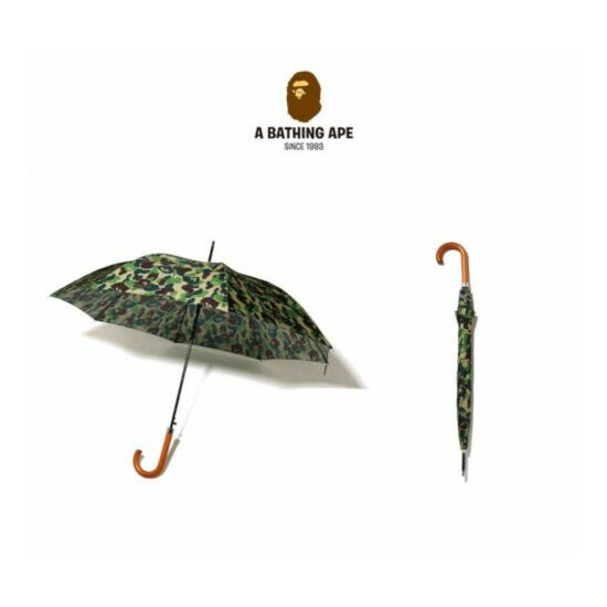 A BATHING APE Automatic Umbrella ABC CAMO Pattern Green Fast Shipping From Japan Thumb {1}