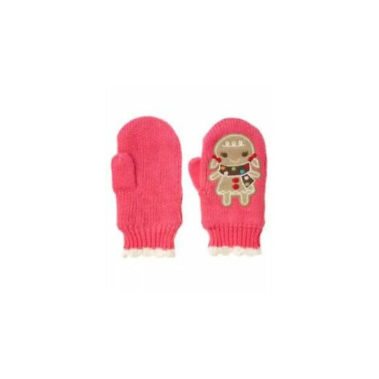 NWT Gymboree WINTER CHEER Pink Gingerbread Girl Mittens Gloves 0-12 Months image {1}