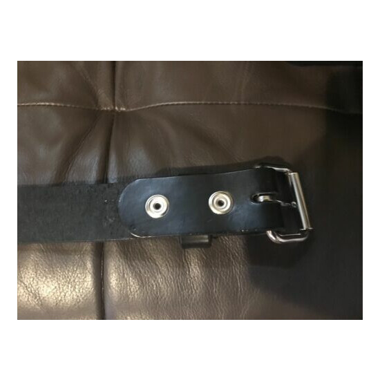 Men's Black Leather Genuine Belt 34" image {4}
