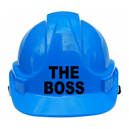 The Boss Children's Kids Hard Hat Safety Helmet 1-7 Years Approx image {1}