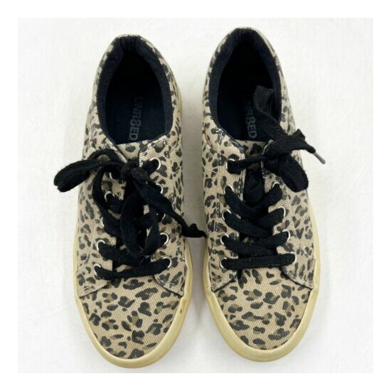 Unr8ed Aria Girls Shoes Size 1.5 Leopard Print Lace Up Low Top Casual image {2}
