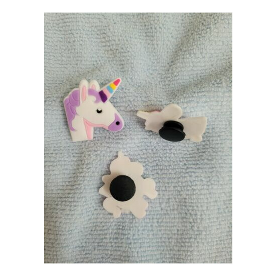 UNICORNS shoe charms/cake toppers!! Set of 3!! FAST USA SHIPPING!! image {4}