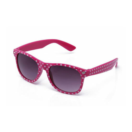 Kids Polka Dots Sunglasses Classic Boys Girls Party Events Lead Free UV 100% image {6}