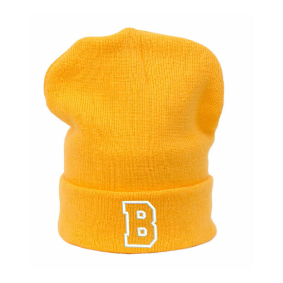 Winter Beanie Hat Kids Adult Size Girl Boy Boys Knitted Men Women Hats Mustard  image {3}