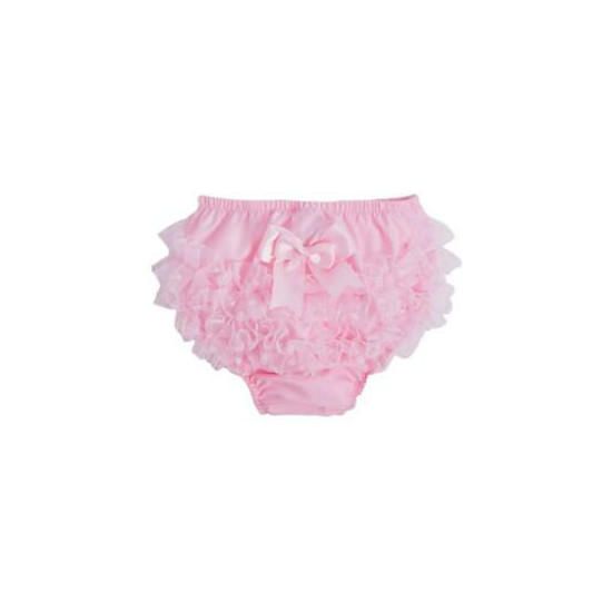 Baby girls spotty Frilly pink knickers pants Baby girl Spanish nappy cover TUTU image {1}