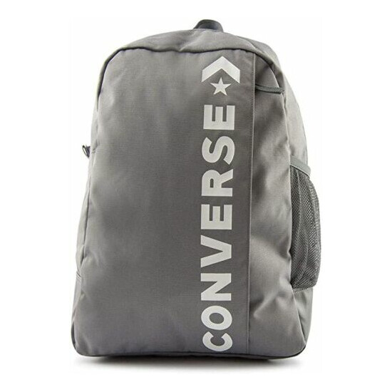 Converse Speed 2 10008286-A03 Men's Grey Zipper Backpack Bag One Size CVVB3 image {1}