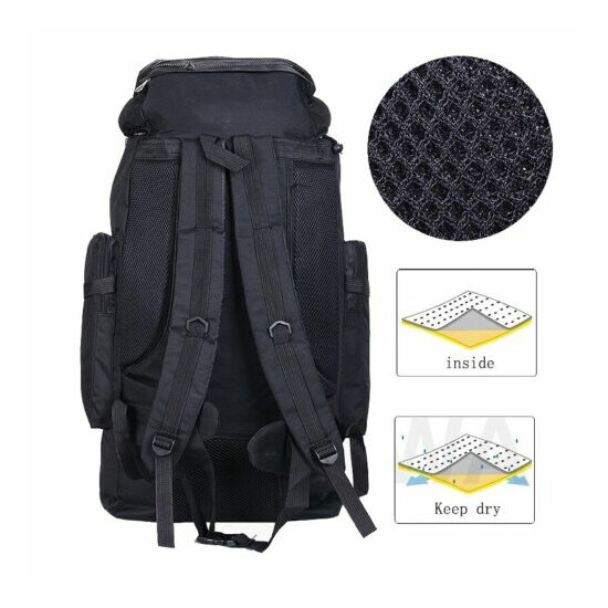 80/100L Camping Hiking Sport Backpack Outdoor Waterproof HighCapacity Travel Bag image {4}