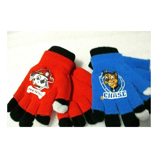 NWT Boy's 2 PAIR 3 In 1 Texting Gloves Paw Patrol-Chase 4 Pair Total  image {2}