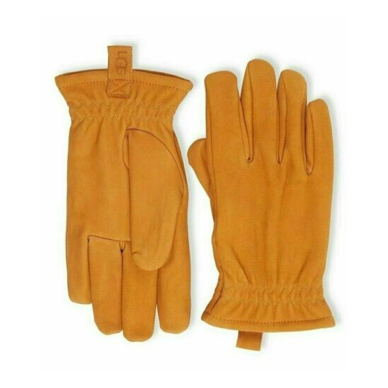Ugg Faux Fur-Lined Suede Gloves [11160] Timber Men's Size XL New NWT $95 Fast image {1}