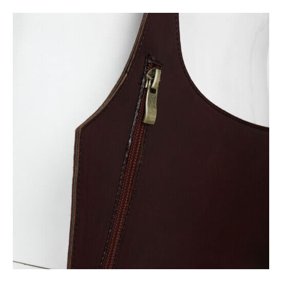 Men's PU Leather Strap Underarm Shoulder Bag Mobile Phone Bag Adjustable Zipper image {8}