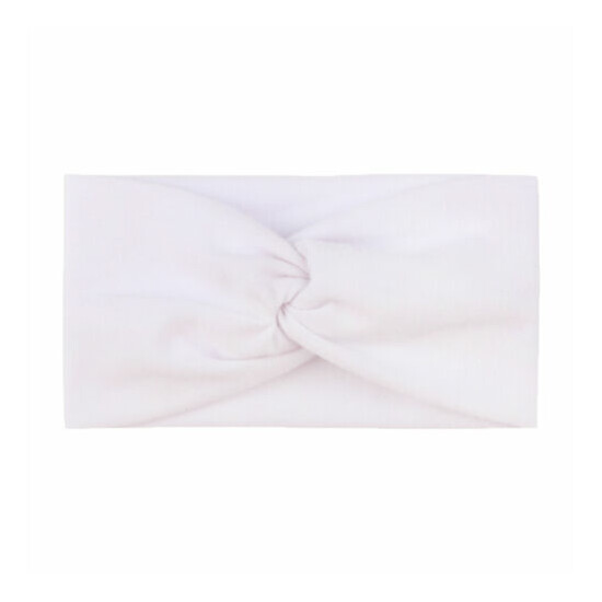 Infant Newborn Girls Baby Solid Knot Headband Hair Band Bow Accessories Headwear image {2}