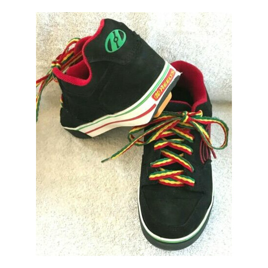 Heelys Motion Plus Skate Shoes Sneakers Black Multi Color Youth Sz 3 image {1}
