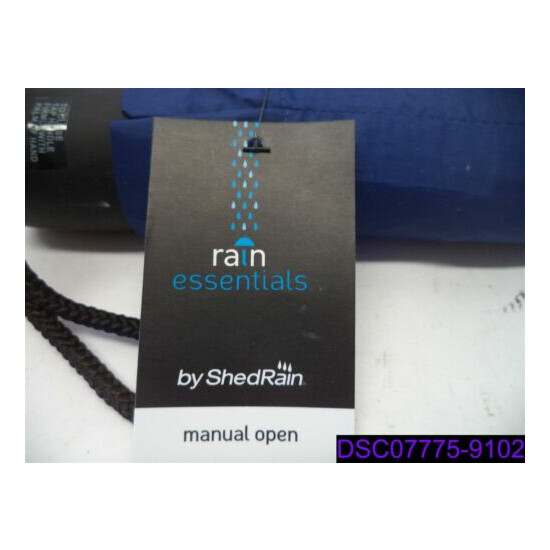 ShedRain Rain Essentials Manual Open Blue Umbrella 1349A image {3}