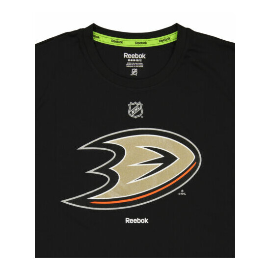 Reeobk NHL Youth Boys Anaheim Ducks Primary Logo Tee Shirt, Black image {2}