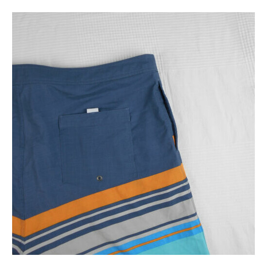 Tunaskin TSK Mens Board Shorts Swimwear Blue Orange Gray Teal Pockets Size 44 image {5}