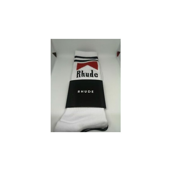 Rhude Logo Socks - White  Thumb {1}
