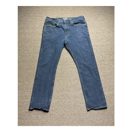 Denizen Levi's Men’s 232 Slim Straight Leg Size 34x30 Blue Denim Jeans Casual image {1}