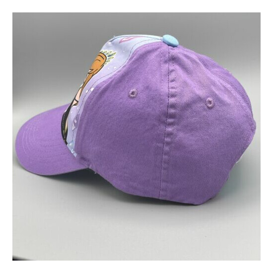 DISNEY FROZEN 2 Girls Baseball Cap Adjustable Hat Purple Elsa Anna Princess image {4}