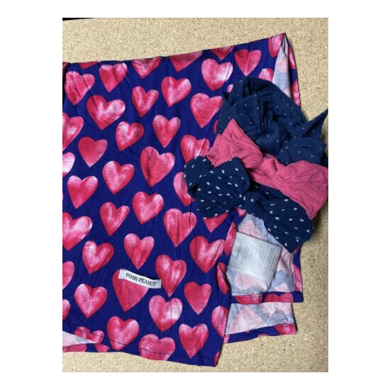 posh peanut Queen Of hearts swaddle baby bling bow bundle image {1}
