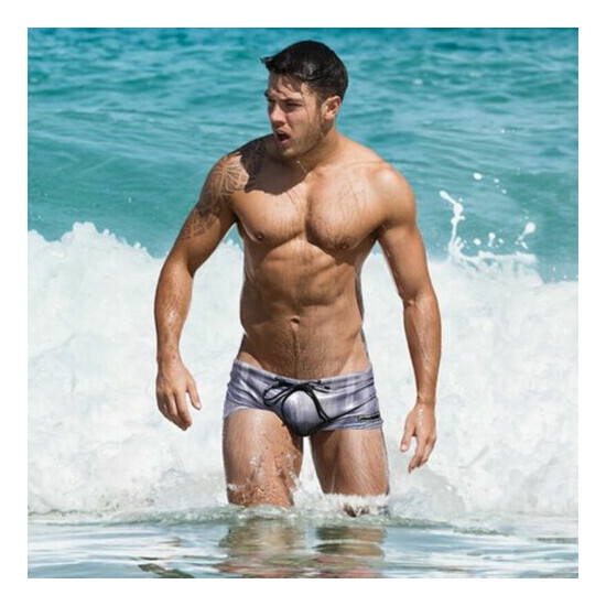 Men's Swimming trunks Sexy Nylon Quality beach short Swimwear Surfing Shorts 443 image {2}