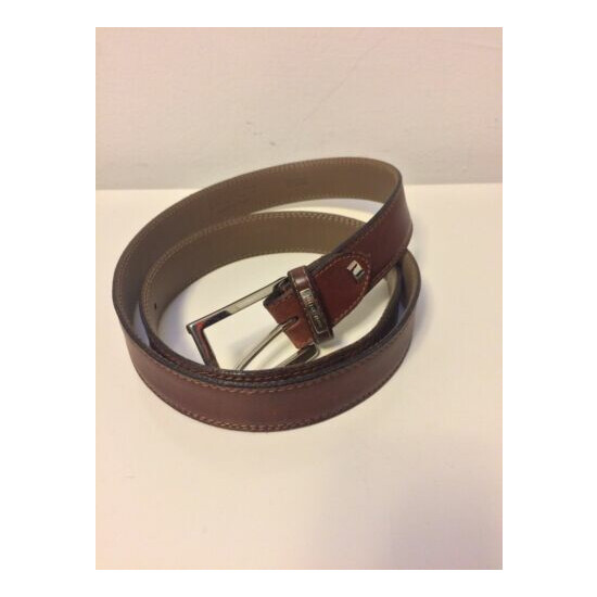 Lui di Lancetti Men's Leather Belt Brown size 41 105 cm Italy image {1}