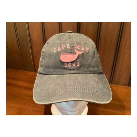 Cape May New Jersey NJ Pink Whale Jr. Cap Embroidered Hat Adjustable Strap  image {2}