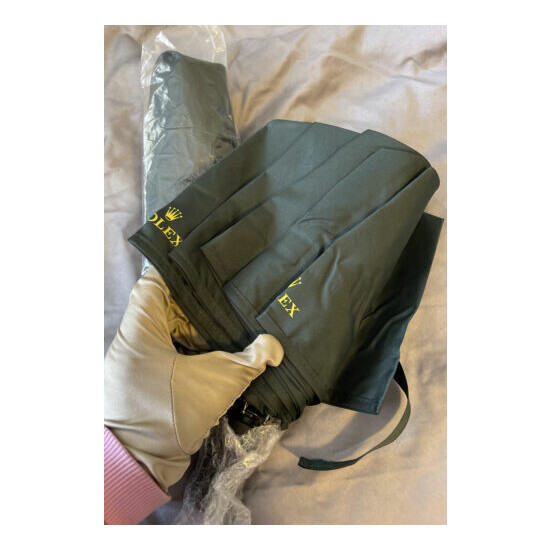 Rolex Logo Personal Umbrella With Carry Case Green image {4}