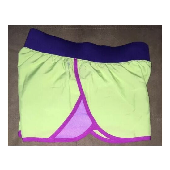 Nike Tempo Rival Dri-Fit Shorts Purple Neon Green Pink Girls Medium641662 342$30 image {4}
