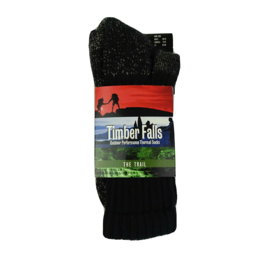 Timber Falls Outdoor Performance Thermal Crew Socks Sz Men 10-13 Women Size 9-12 image {1}