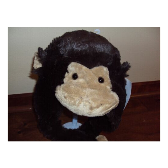 Girls Boys MONKEY Animal Wild Winter Hat Brown Ear Flaps Costume Warm Ages 3+  image {2}